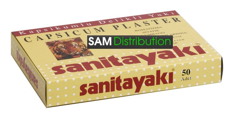 Plasture antireumatic cu ardei, 1 buc, Sanitayaki : Farmacia Tei online