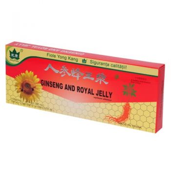 Ginseng, royal jelly 10fiole 10ml buc yong kang