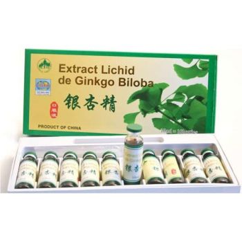 Extract lichid de Ginkgo Biloba 10 x 10 ml