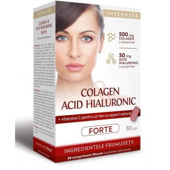 ​Colagen & Acid Hialuronic Forte 30 capsule Casa Herba.